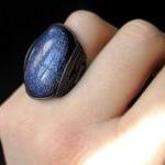 Blue Goldstone Ring, Sky of..