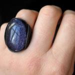 Blue Goldstone Ring, Sky of..