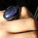 Blue Goldstone Ring, Sky of..